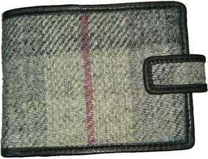 Harris tweed Card - Guard Tabbed Wallet